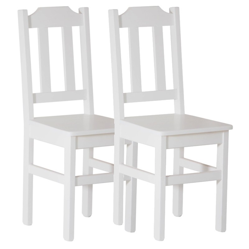 Krzesło sosnowe PUNO białe