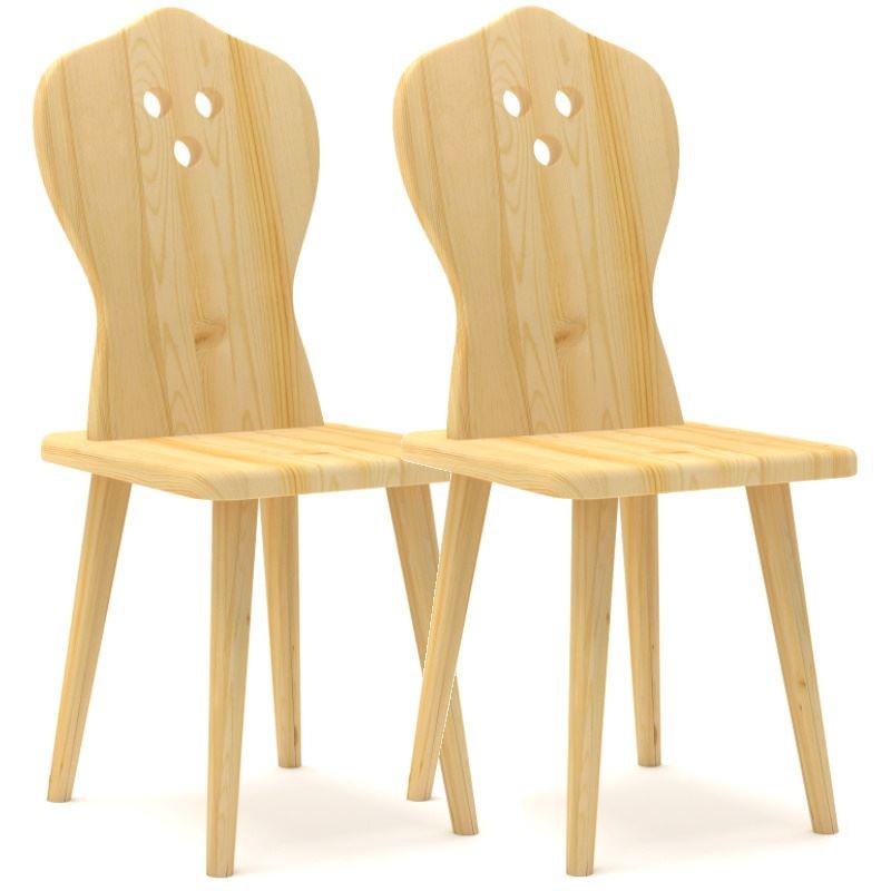 Krzesło sosnowe zydel OCZKA - komplet