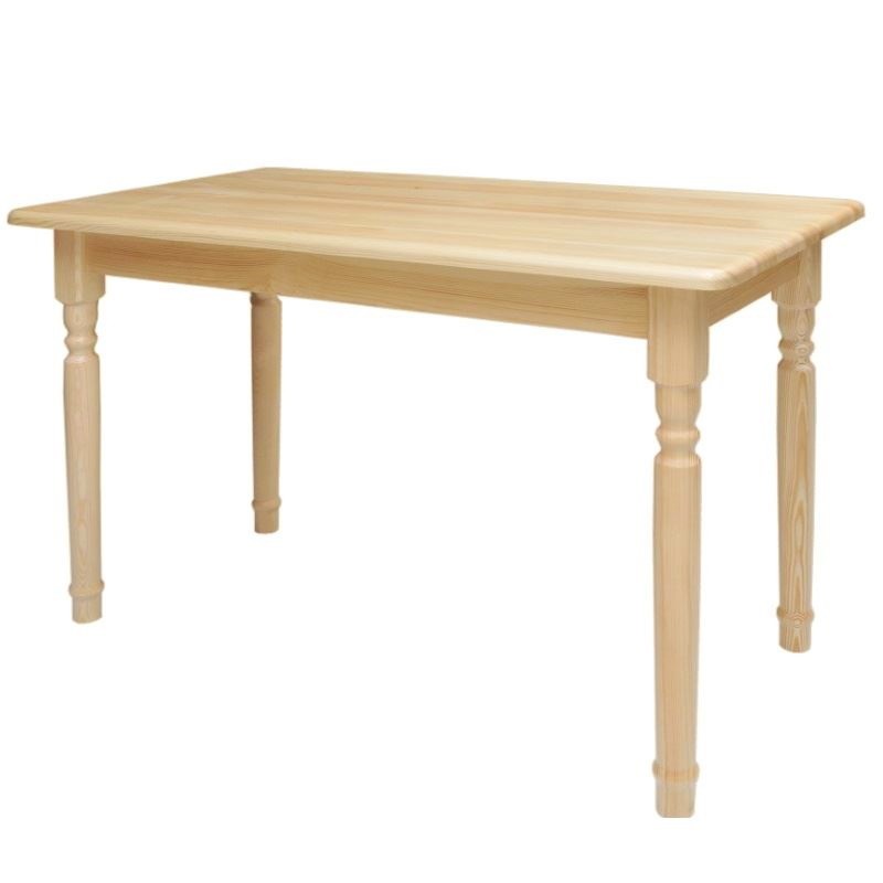 Stół sosnowy prostokątny z toczonymi nogami