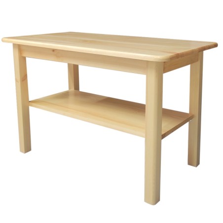 Stół sosnowy prostokątny z półką