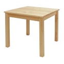 Stół sosnowy kwadratowy z ostrymi rogami