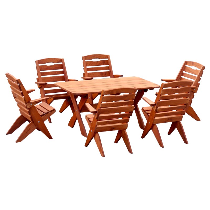 Zestaw mebli ogrodowych - stół i krzesła