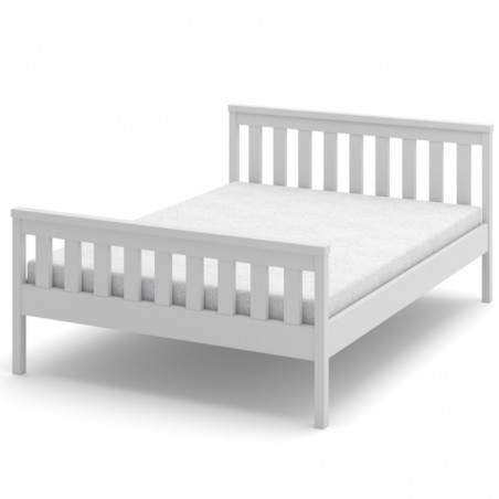 Białe łóżko sosnowe RUBEN