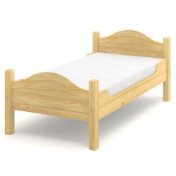Łóżko sosnowe Delta Plus (wysokość +10 cm)