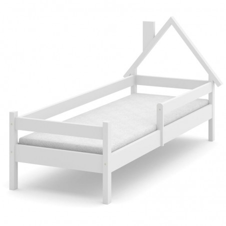 Białe łóżko dziecięce Daszek 80x180 cm