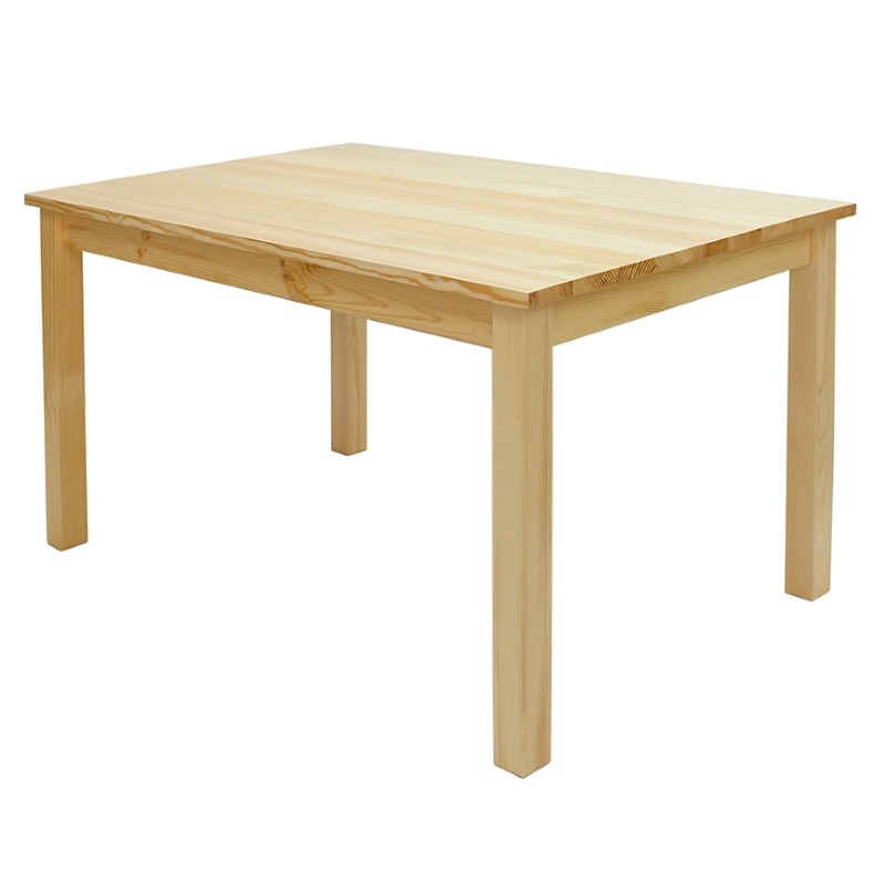 Stół sosnowy prostokątny z ostrymi rogami