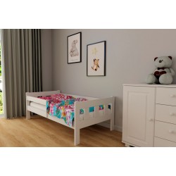 Białe łóżko dziecięce Remik 80x180 cm