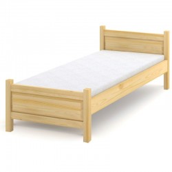 Łóżko sosnowe Beta Plus (wysokość ramy +10 cm)