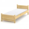 Drewniane pojedyncze łóżko sosnowe Beta