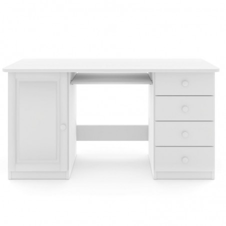 Białe biurko sosnowe B03
