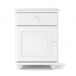 Biała szafka nocna sosnowa SN01 42x55x35 cm