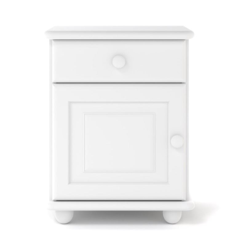 Biała szafka nocna sosnowa SN01 42x55x35 cm