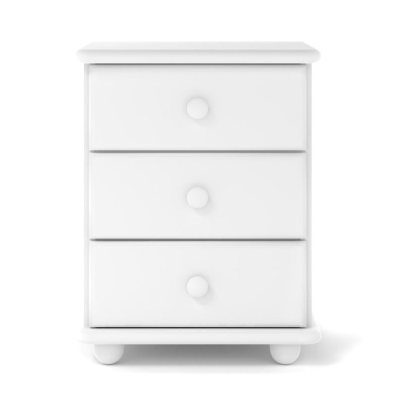 Biała szafka nocna sosnowa SN04 42x55x35 cm