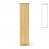 Szafa sosnowa pojedyncza S1-K 45x190x60 cm ostre kanty