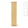 Szafa sosnowa pojedyncza S1P-K 45x190x60 cm ostre kanty