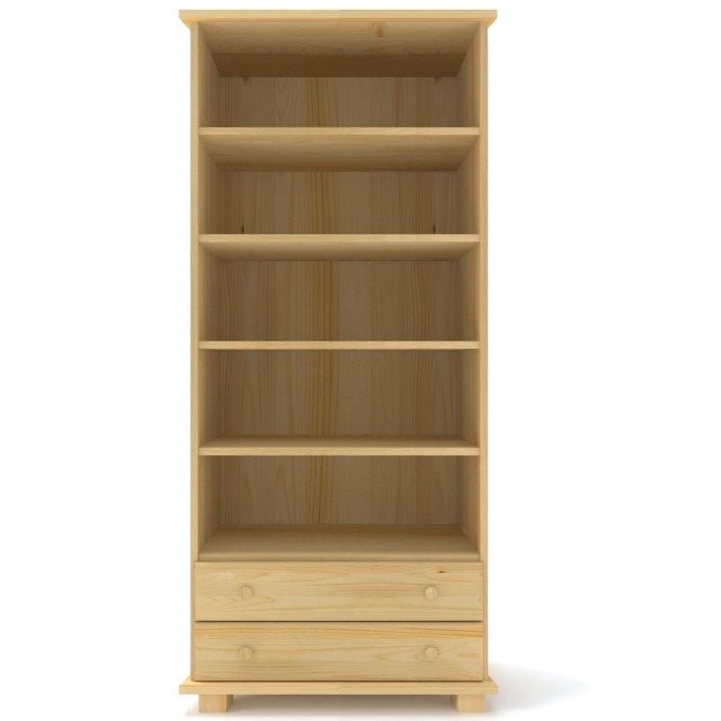 Regał sosnowy R02-K 85x190x42 cm ostre kanty