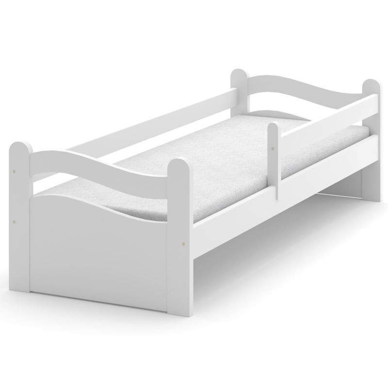Białe łóżko dziecięce Fala 70x140 cm