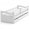 Białe łóżko dziecięce Fala 80x160 cm