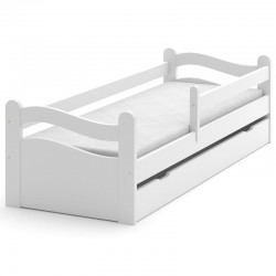Białe łóżko dziecięce Fala 80x180 cm