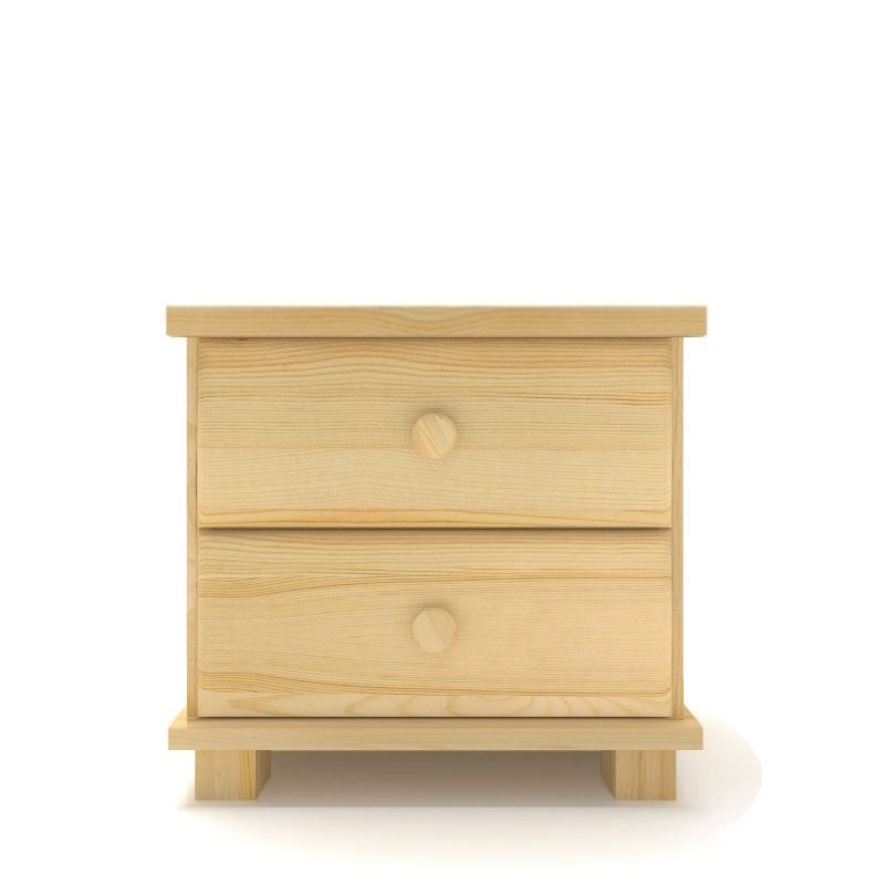 Szafka nocna sosnowa SN05-K 42x41x35 cm