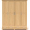 Szafa bukowa czterodrzwiowa SB04P 165x190x60 cm