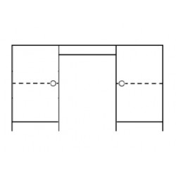 Biurko sosnowe B07 136x75x48 cm