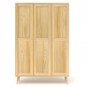 Szafa sosnowa S3N2 117/135x204x60 cm