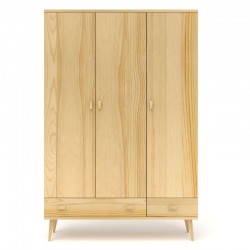 Szafa sosnowa S3N+1 117/135x204x60 cm
