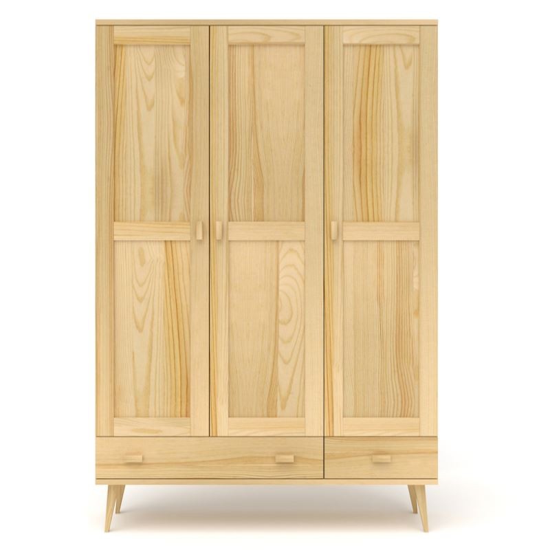 Szafa sosnowa S3N+2 117/135x204x60 cm