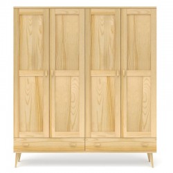 Szafa sosnowa S4N2 155/175x204x60 cm