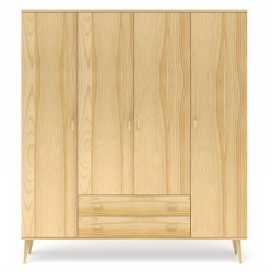 Szafa sosnowa S4N+1 155/175x204x60 cm