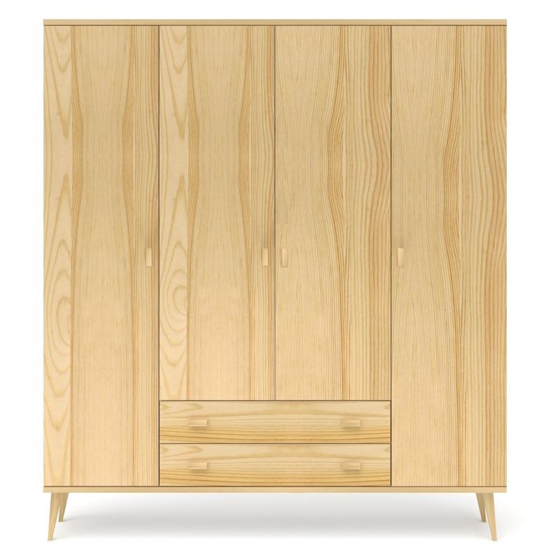 Szafa sosnowa S4N+1 155/175x204x60 cm