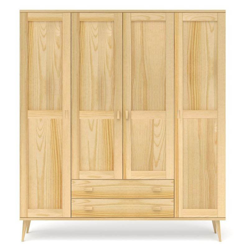 Szafa sosnowa S4N+2 155/175x204x60 cm