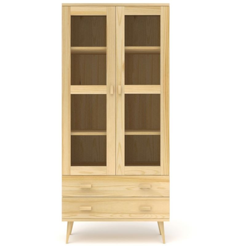 Witryna sosnowa WN02 79x204x42 cm