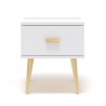 Biała szafka nocna sosnowa KSN01 42x48x35 cm
