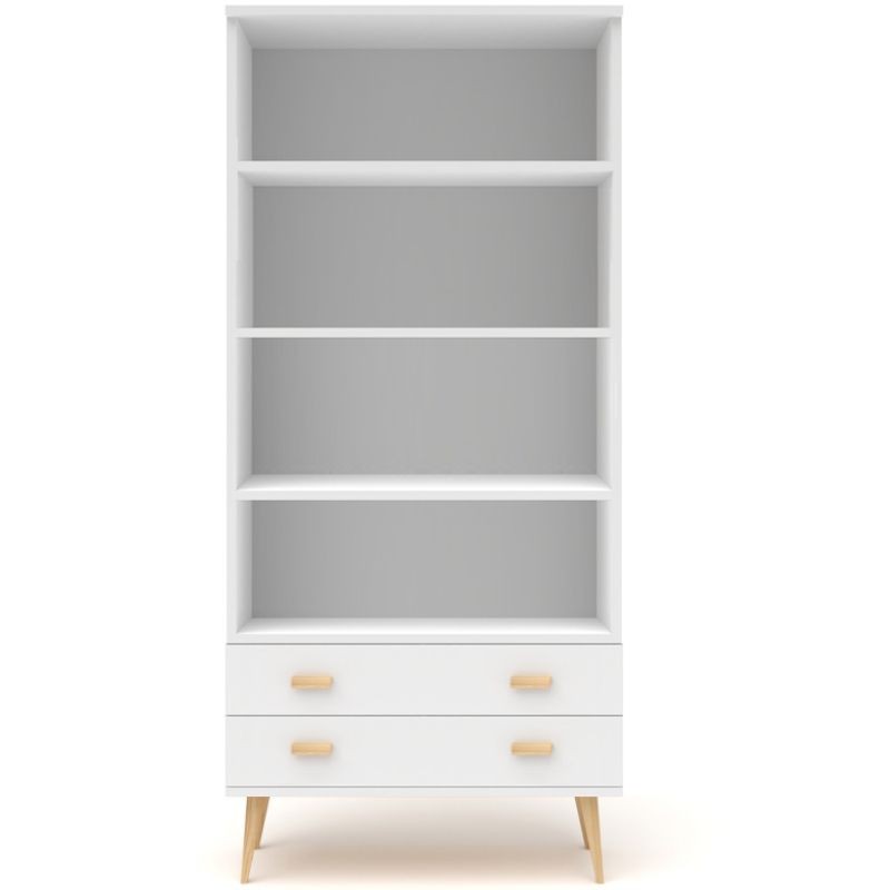 Biały regał sosnowy RN02 79x204x42 cm