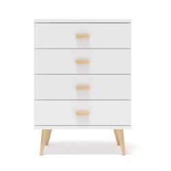 Biała komoda sosnowa KN03 59x92x42 cm