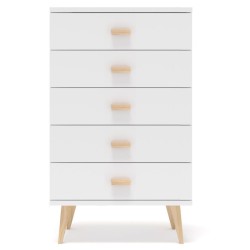 Biała komoda sosnowa KN04 59x109x42 cm