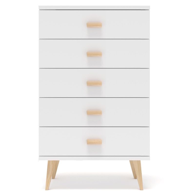 Biała komoda sosnowa KN04 59x109x42 cm