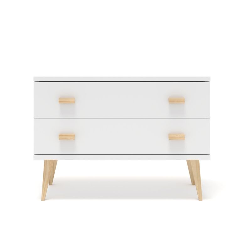 Biała komoda sosnowa KN05 79/99x58x42 cm