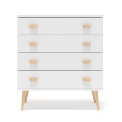 Biała komoda sosnowa KN07 79/99x92x42 cm