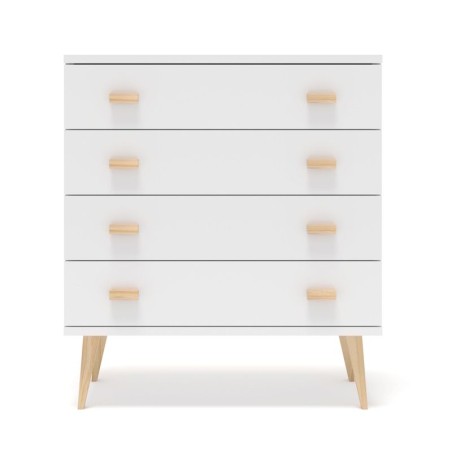 Biała komoda sosnowa KN07 79/99x92x42 cm