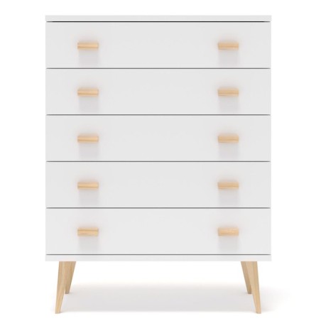 Biała komoda sosnowa KN08 79/99x109x42 cm