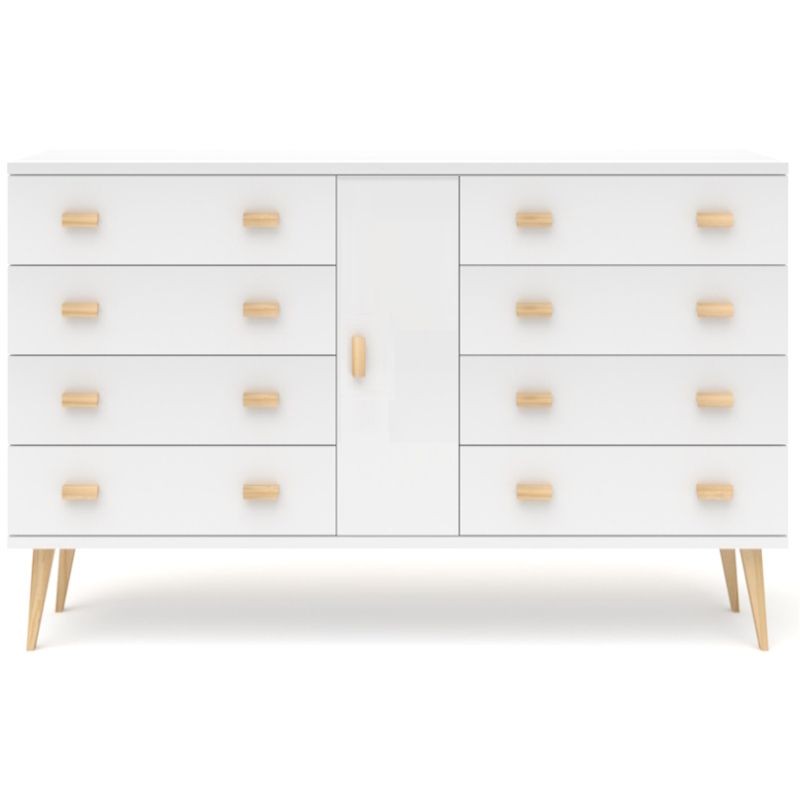 Biała komoda sosnowa KN15 117/135/155/175x92x42 cm