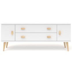 Biała komoda sosnowa KN17 117/135/155/175x58x42 cm