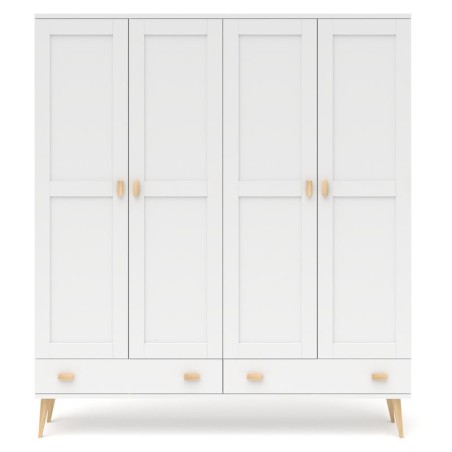 Biała szafa sosnowa S4N2 155/175x204x60 cm