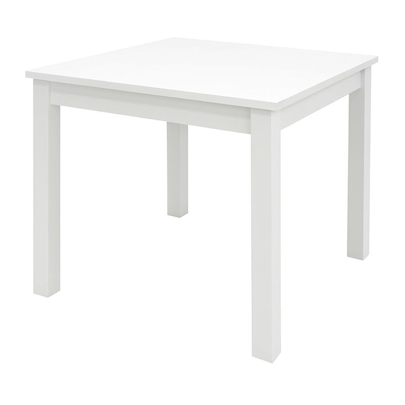 Biały stół sosnowy kwadratowy ostre rogi - różne wymiary