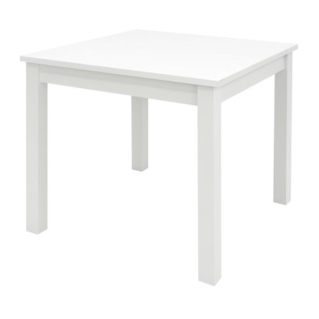 Biały stół sosnowy kwadratowy ostre rogi - różne wymiary