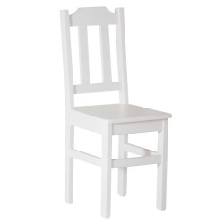 Białe krzesło sosnowe PUNO