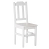 Białe krzesło sosnowe PUNO